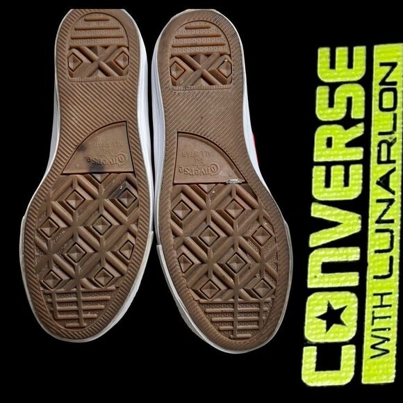 CONVERSE CHUCK TAYLOR ALL STAR II OX IN CORAL LUNARLON UNISEX M5 W7 - Picture 6 of 8